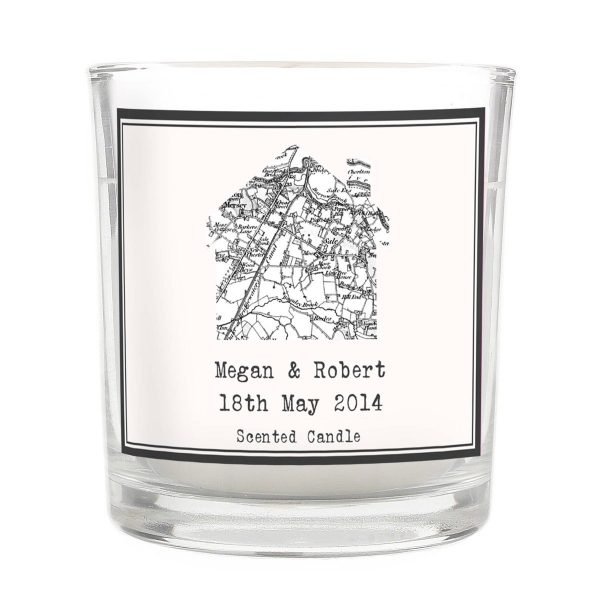 Personalised 1805 – 1874 Old Series Map Home Scented Jar Candle