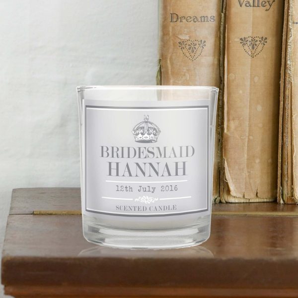Personalised Royal Crown Scented Jar Candle