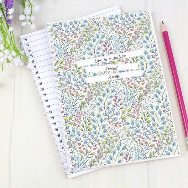 Personalised Botanical A5 Notebook