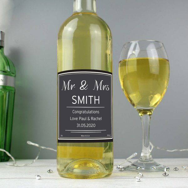 Personalised Classic White Wine