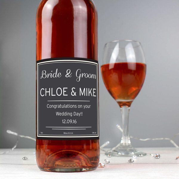 Personalised Classic Rose Wine