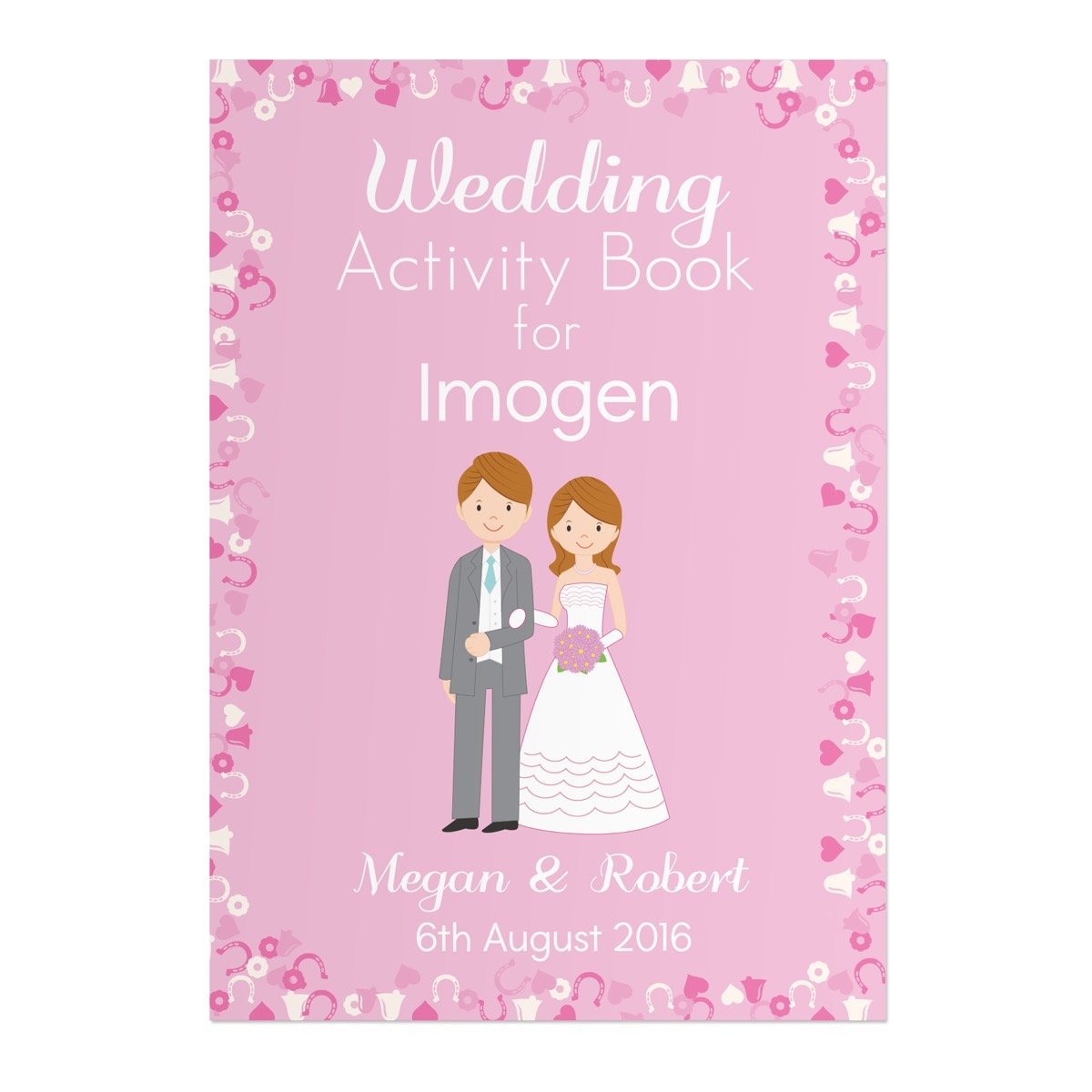 Personalised Wedding Activity Book for Girls
