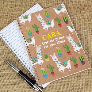 Personalised Llama A5 Notebook