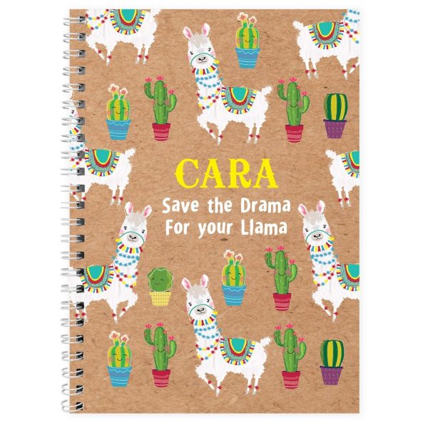Personalised Llama A5 Notebook