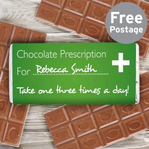 Personalised Prescription Milk Chocolate Bar