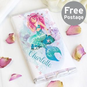 Personalised Mermaid Milk Chocolate Bar