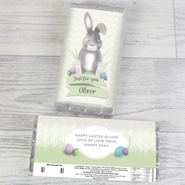 Personalised Easter Bunny Chocolate Bar