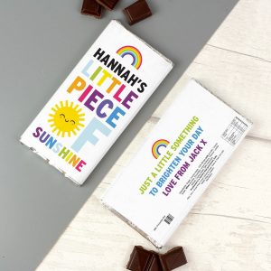 Personalised Harlequin Milk Chocolate Bar