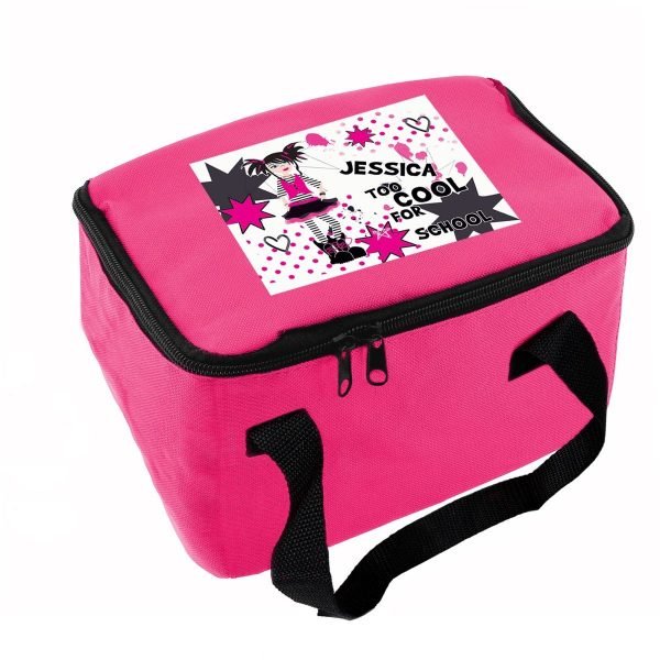 Personalised Too Cool Girl Lunch Bag