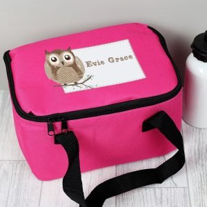 Personalised Woodland Owl Lunch Bag