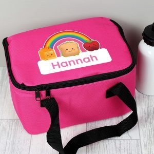 Personalised Healthy Eating Pink Lunch Bag