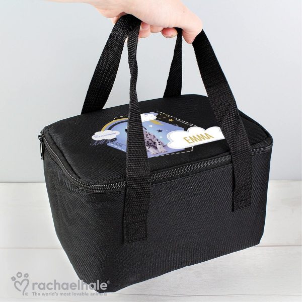 Personalised Rachael Hale Dalmatian Black Lunch Bag