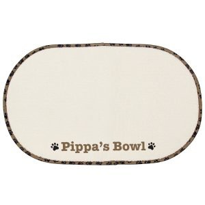 Personalised Any Name 14cm Medium White Pet Bowl