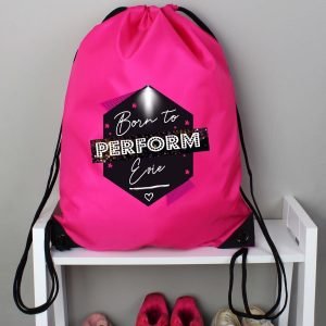 Personalised ‘Born to Perform’ Pink Kit Bag
