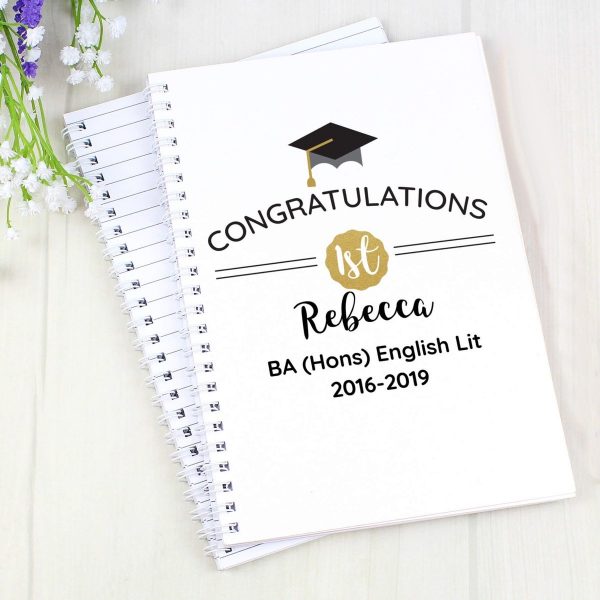 Personalised Graduation A5 Notebook