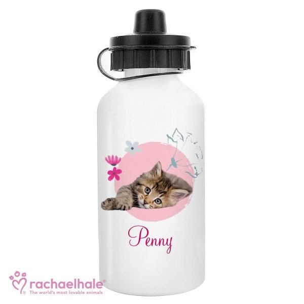 Personalised Rachael Hale Cute Kitten Drinks Bottle