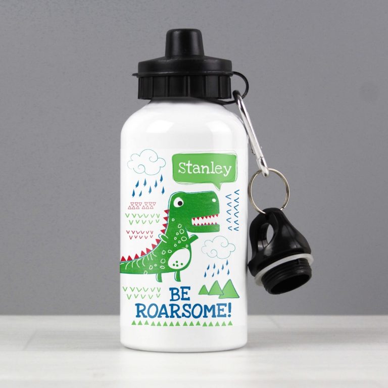 Personalised ‘Be Roarsome’ Dinosaur Drinks Bottle