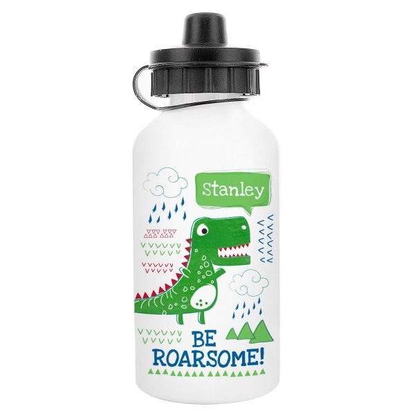 Personalised ‘Be Roarsome’ Dinosaur Drinks Bottle