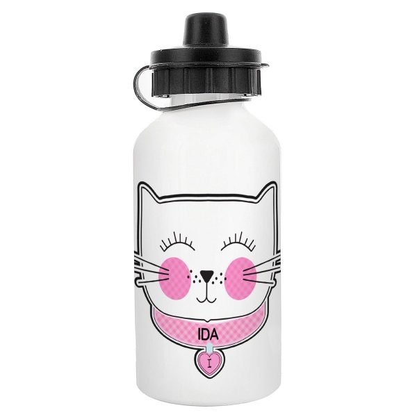 Personalised Cute Cat Drinks Bottle