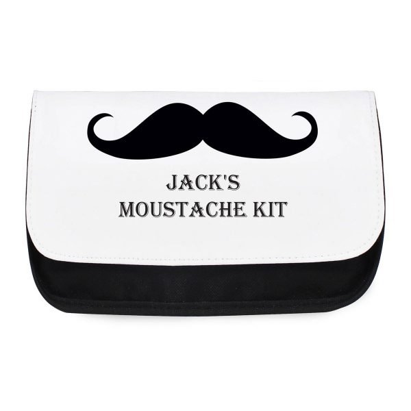 Personalised Moustache Men’s Wash Bag