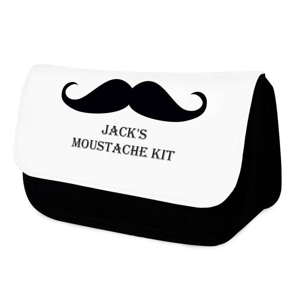 Personalised Moustache Men’s Wash Bag