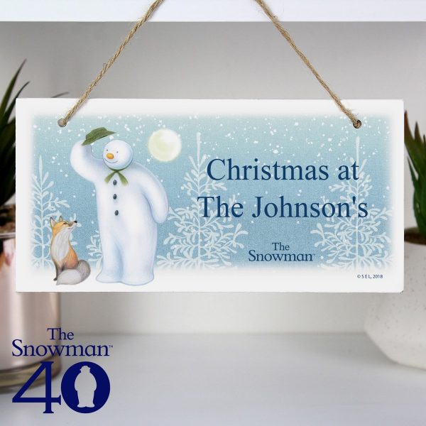 Personalised The Snowman Snow Wonder Wooden Sign