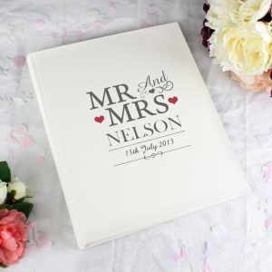 Personalised Mr & Mrs Traditional Album