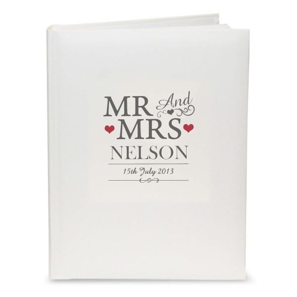Personalised Mr & Mrs Traditional Album