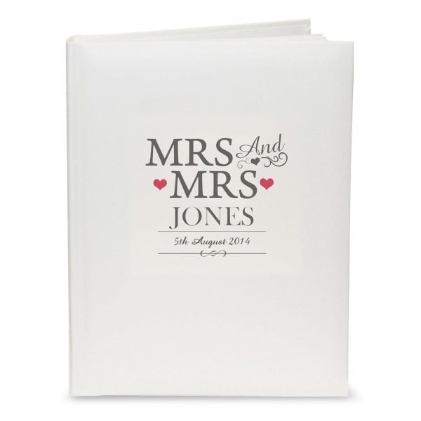Personalised Mrs & Mrs Traditional Album