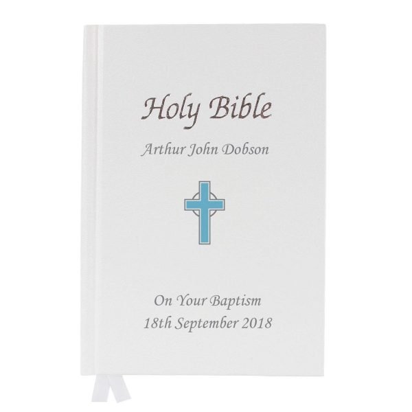Personalised Blue Cross Bible