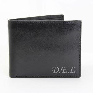 Personalised Initial Leather Wallet