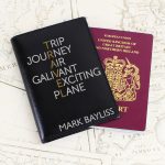 Personalised Travel Black Passport Holder