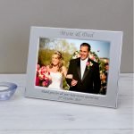 Personalised Silver Plated Photo Frame – Mum & Dad
