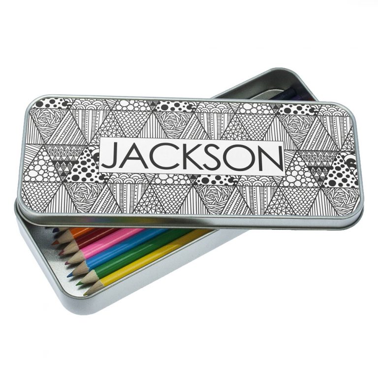 Personalised Abstract Pencil Case