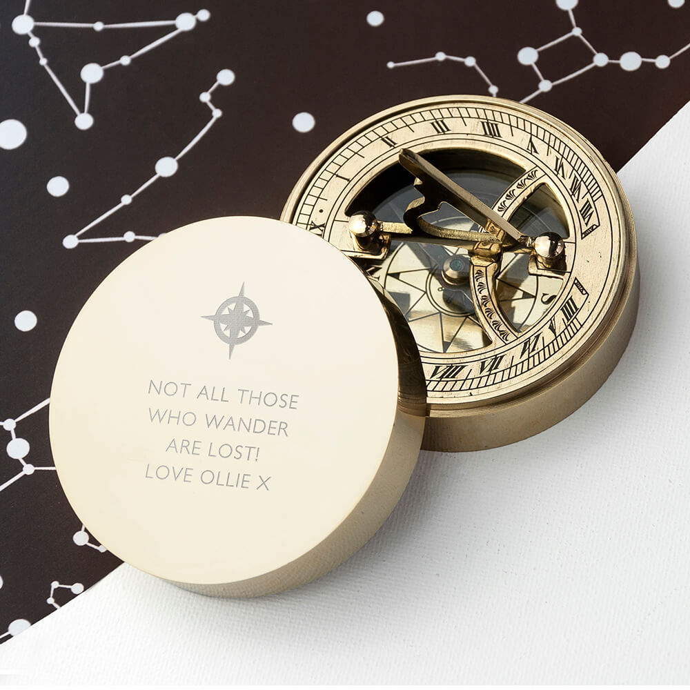 Personalised Compass & Sundial (Icon)