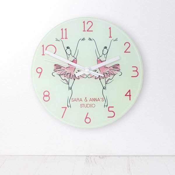Personalised Wall Clock – Ballet Dancer