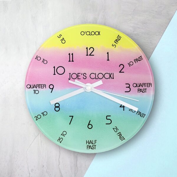 Personalised Wall Clock – Tell the Time!