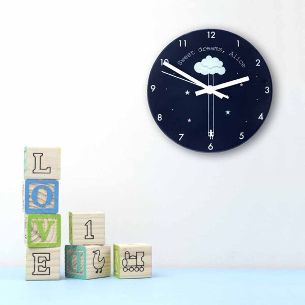 Personalised Wall Clock – Sweet Dreams