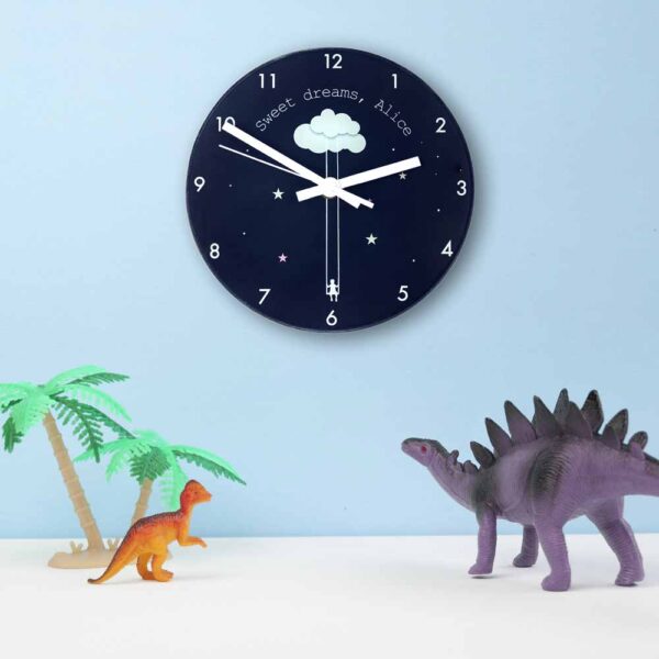 Personalised Wall Clock – Sweet Dreams