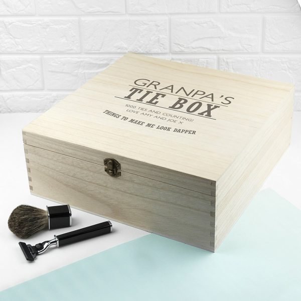 Personalised Memory Box – Gentleman Tie Box