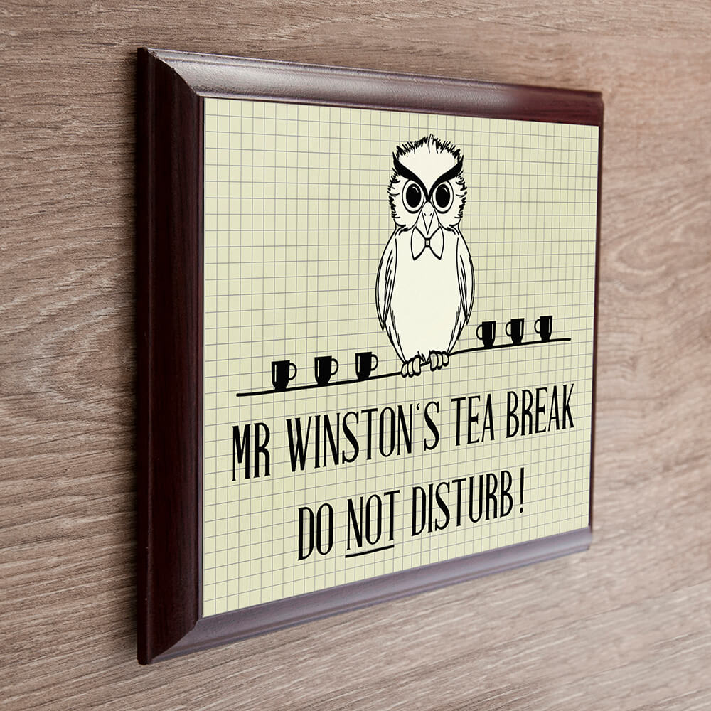 Personalised Wooden Sign – Teacher Do Not Disturb