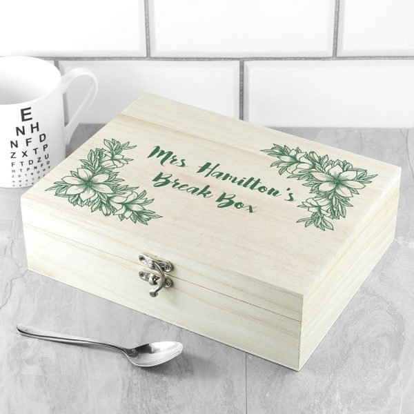 Personalised Tea Box (Floral) – Teacher