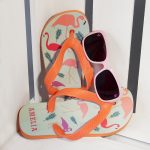 Personalised Kids Flip Flops – Flamingos