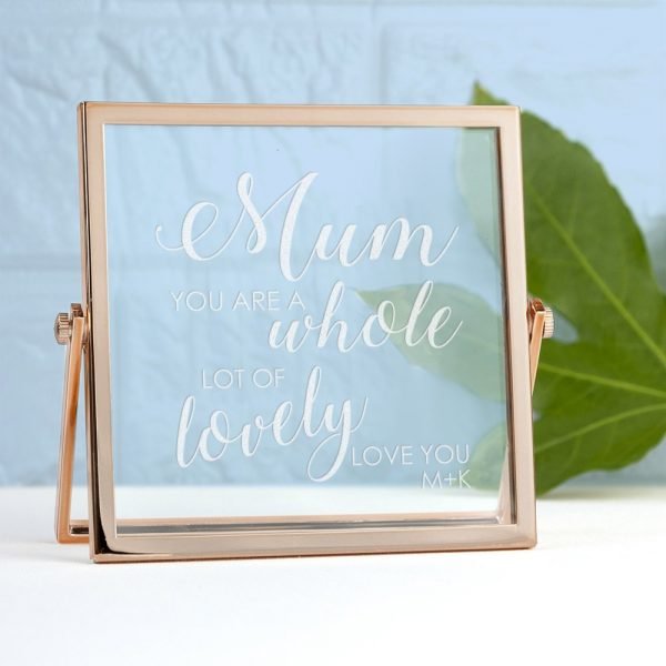 Personalised Rose Gold Frame – Mum You’re Lovely