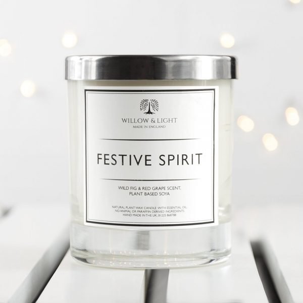 Personalised Festive Spirit Candle
