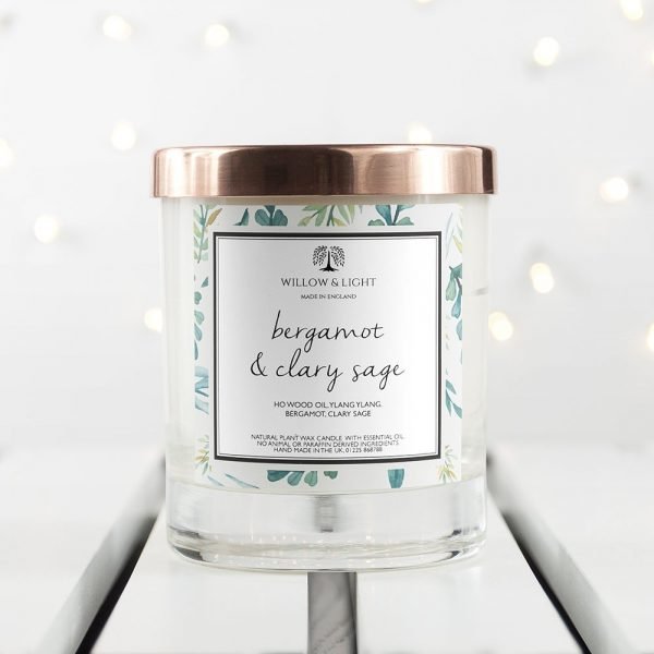 Personalised Bergamot & Clary Sage Candle
