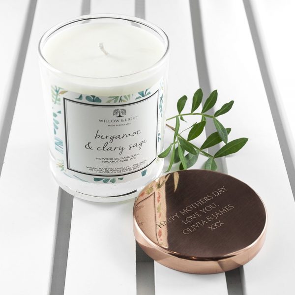 Personalised Bergamot & Clary Sage Candle