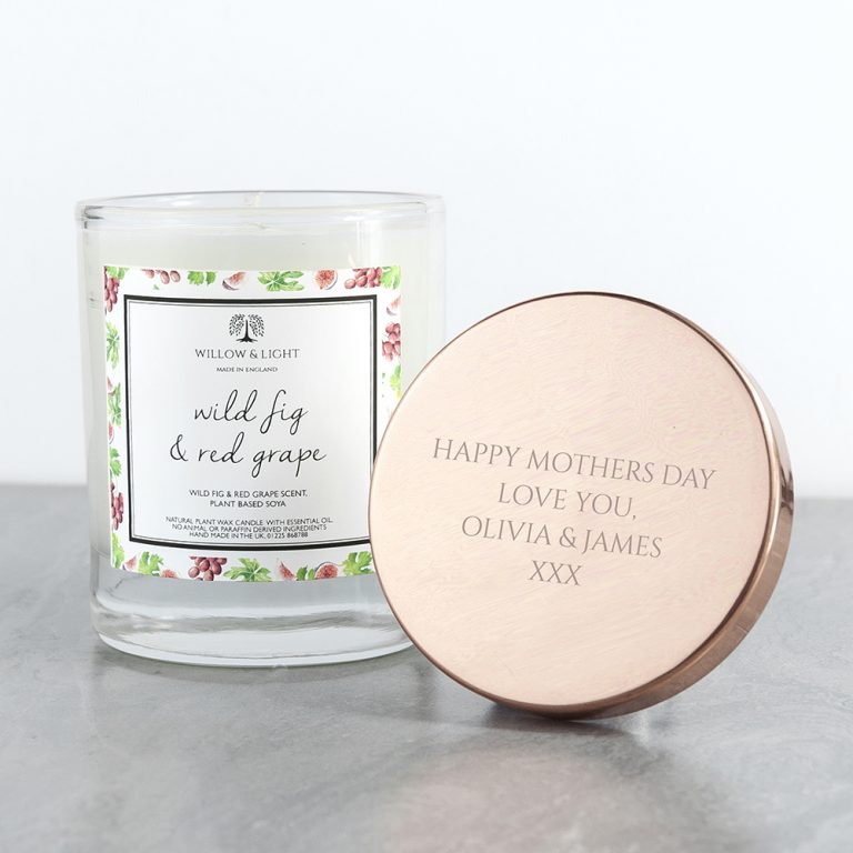 Personalised Wild Fig & Red Grape Candle