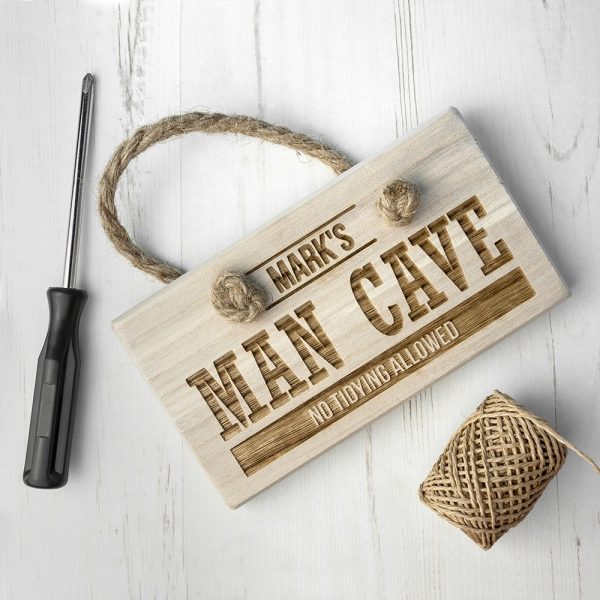 Personalised Wooden Sign – Man Cave