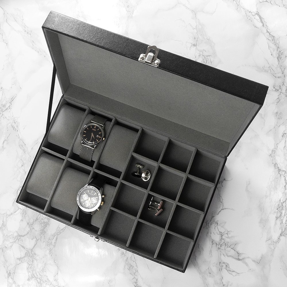 Personalised Watch & Cufflinks Box